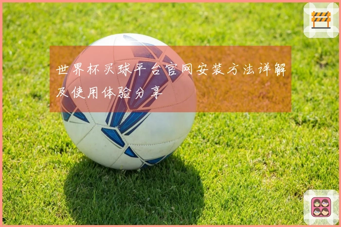 世界杯买球平台官网安装方法详解及使用体验分享